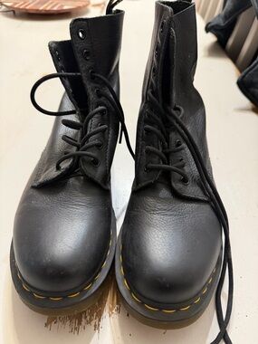 DR. Martens PASCAL Black Lace-Up Combat Boots